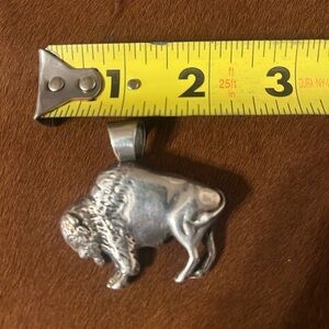 Sterling Sliver Buffalo Pendent